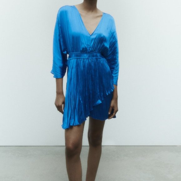 ZARA Satin Effect Short Dress(NWT) - Picture 1 of 11